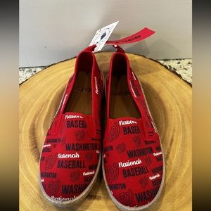 New w/ tags. Women's FOCO Brand Washington Nationals canvas shoes. Size Medium